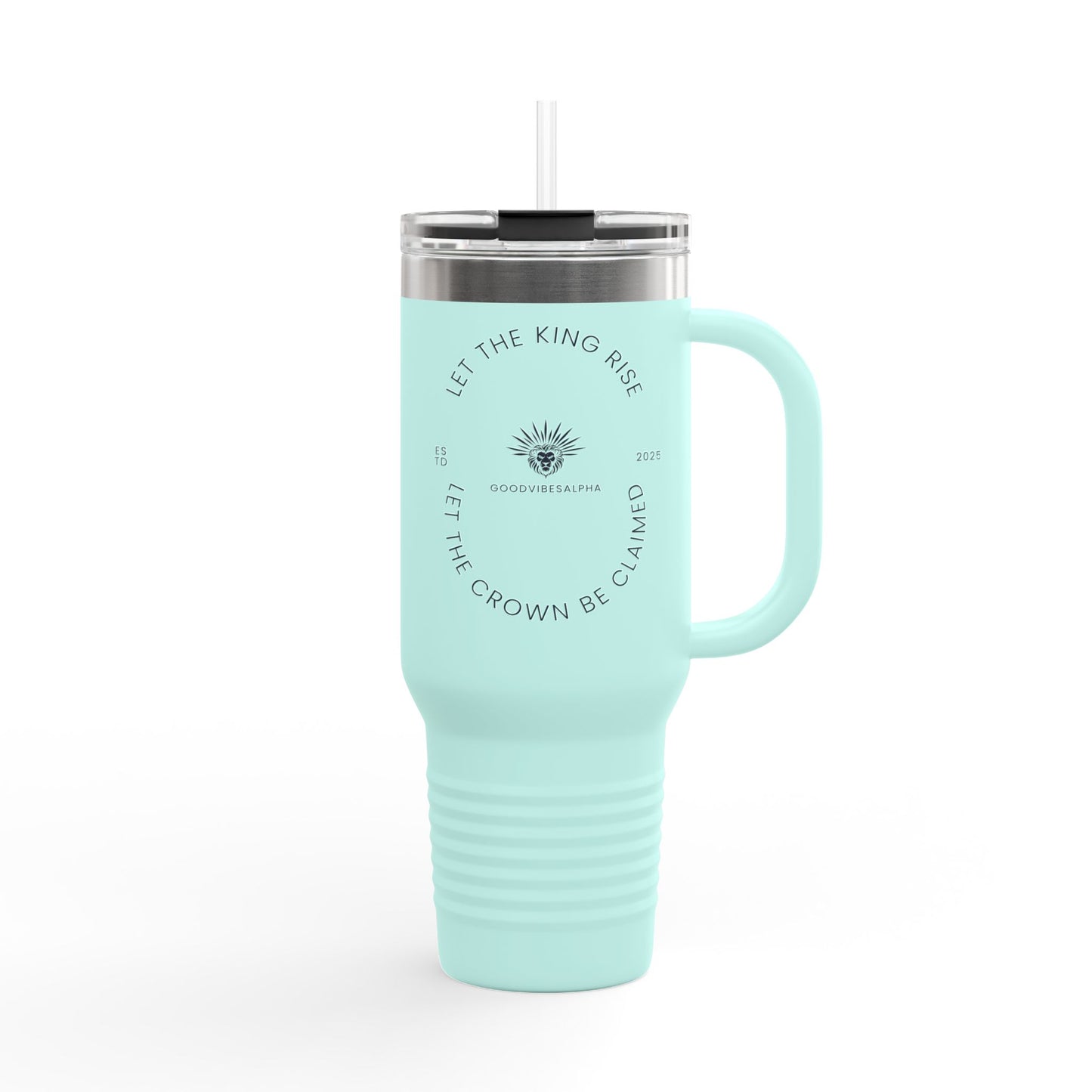 Let The King Rise Insulated Travel Mug 40oz | Coffee Tumbler, Tea Cup, Gift for Him Her, Road Trip Mug, Personalized