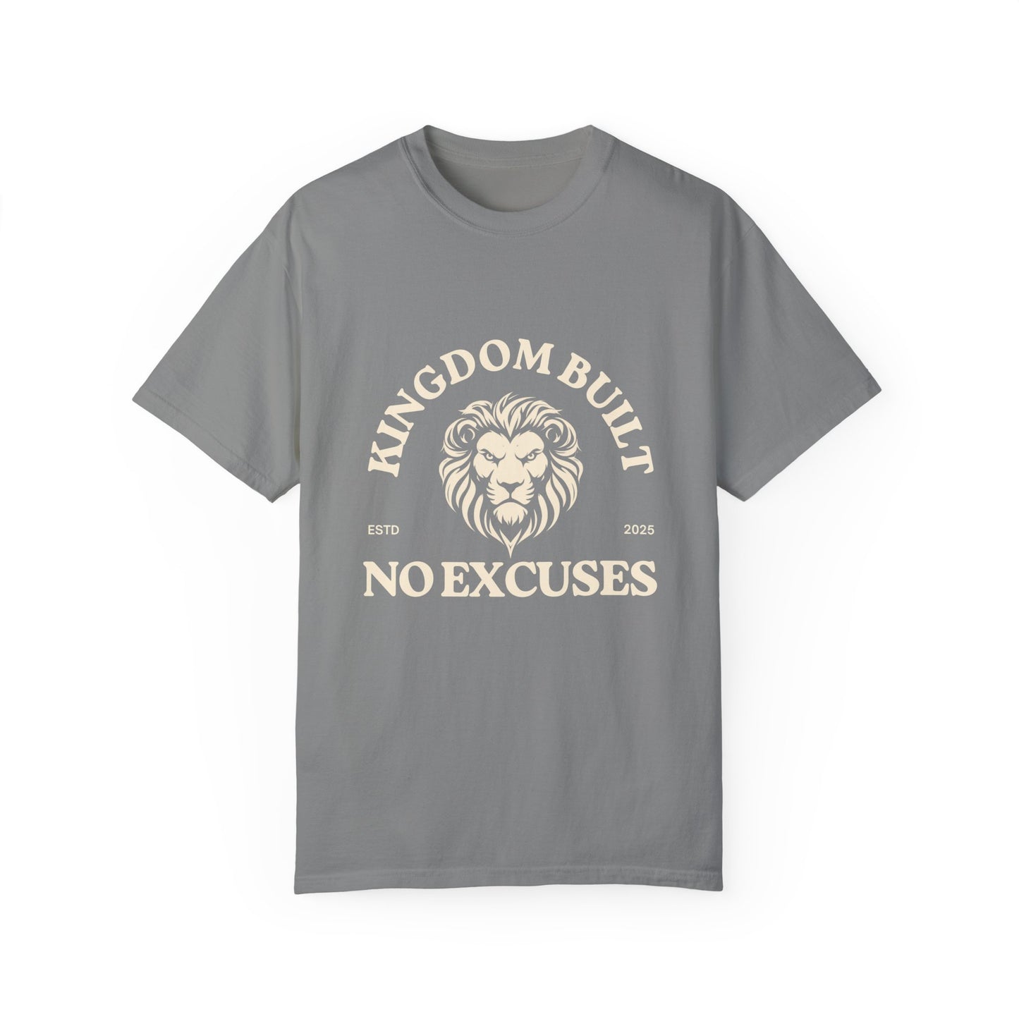 Kingdom Built Unisex Garment-Dyed T-Shirt – Soft, Durable & Comfortable Everyday Wear