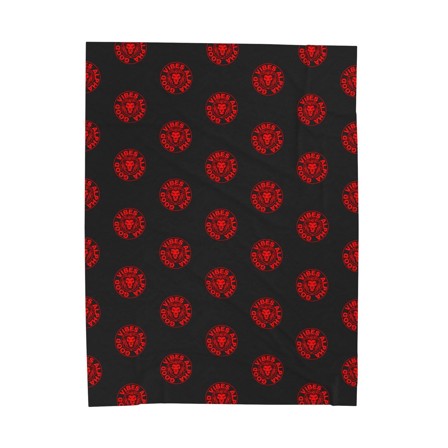 GVA2 (Red) Velveteen Plush Blanket | Cozy Throw, Inspirational Home Décor, Motivational Gift, Relaxation Blanket