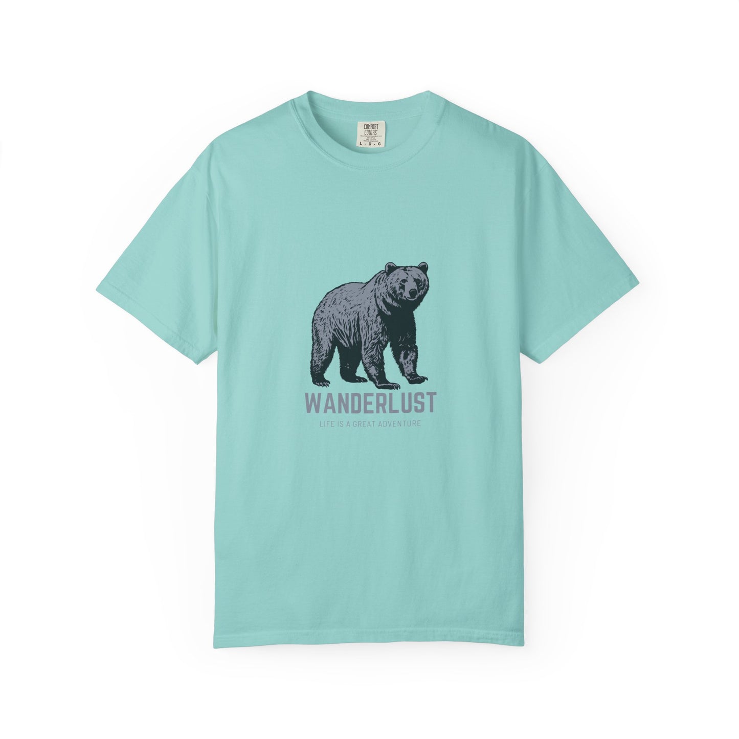 Wanderlust (Grey) Unisex Garment-Dyed T-Shirt – Soft, Durable & Comfortable Everyday Wear