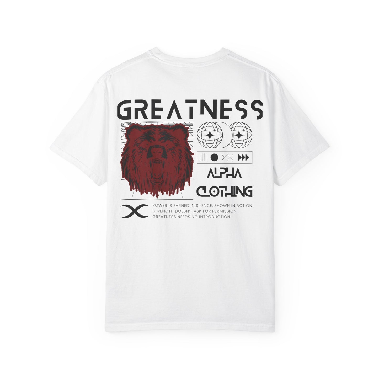 Greatness (Black&Red) Unisex Garment-Dyed T-Shirt – Soft, Durable & Comfortable Everyday Wear