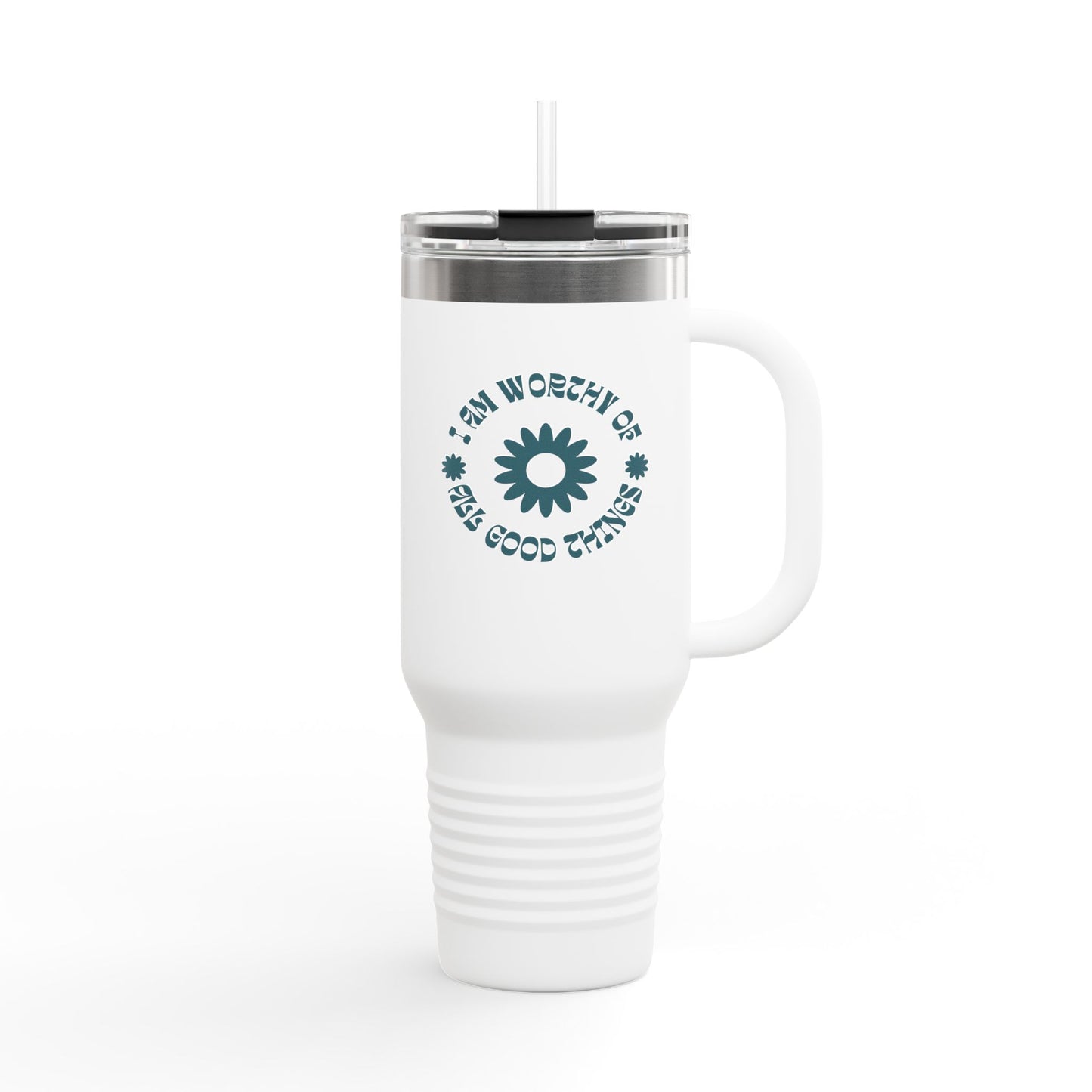 Worthy Insulated Travel Mug – 40oz Stainless Steel, Leak-Proof & Double-Wall Insulated