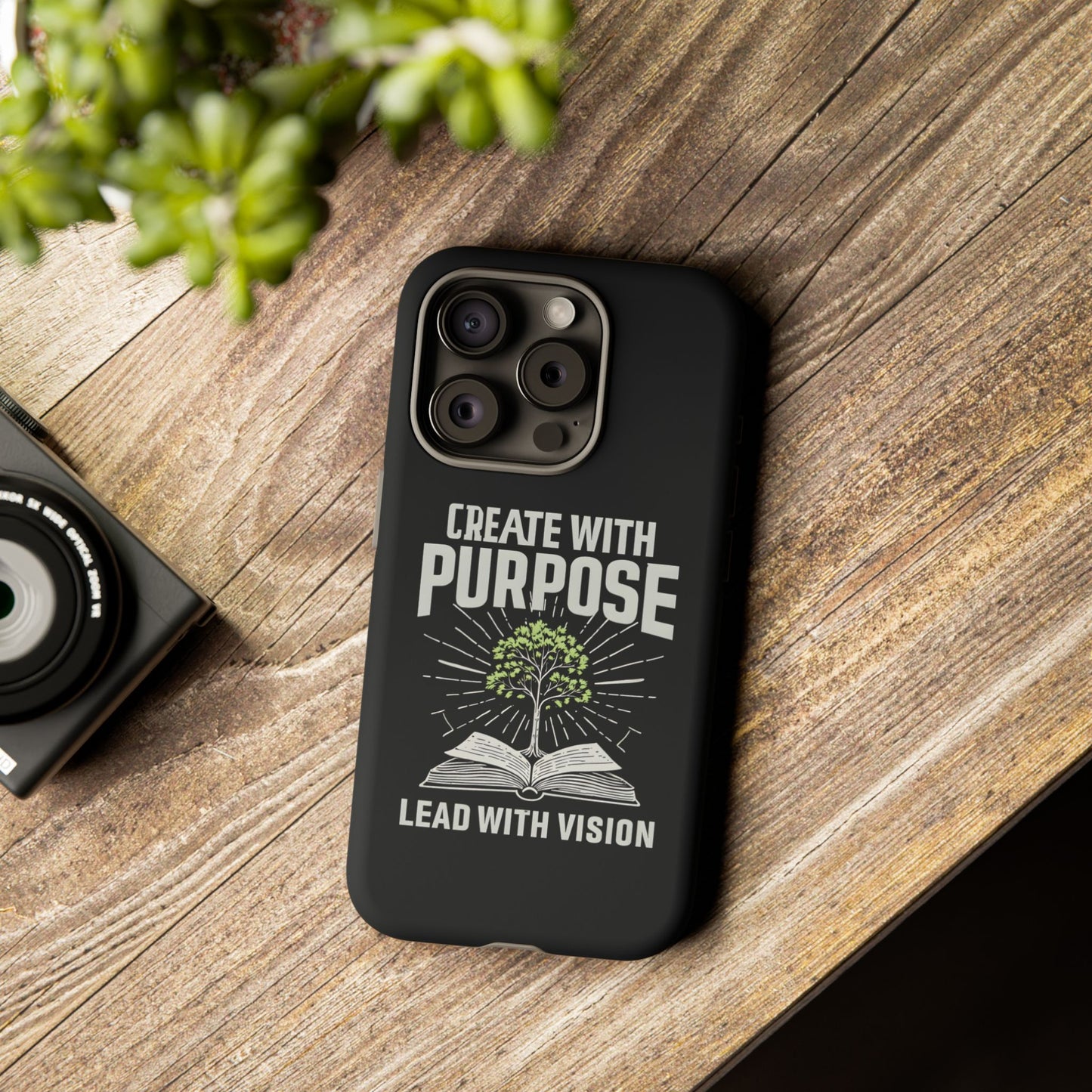 Create with Purpose Phone Case - Inspirational Design for iPhone 12 to iPhone 16