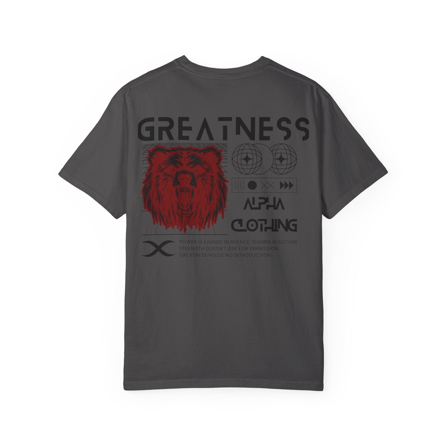 Greatness (Black&Red) Unisex Garment-Dyed T-Shirt – Soft, Durable & Comfortable Everyday Wear