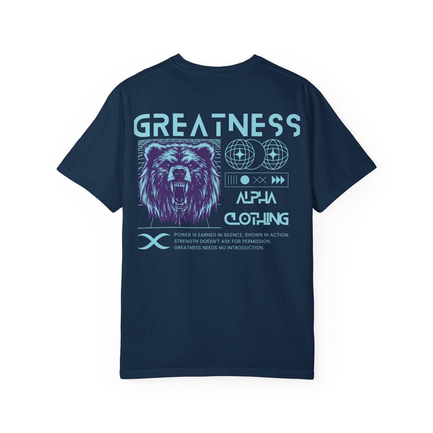 Greatness (Aqua) Unisex Garment-Dyed T-Shirt – Soft, Durable & Comfortable Everyday Wear