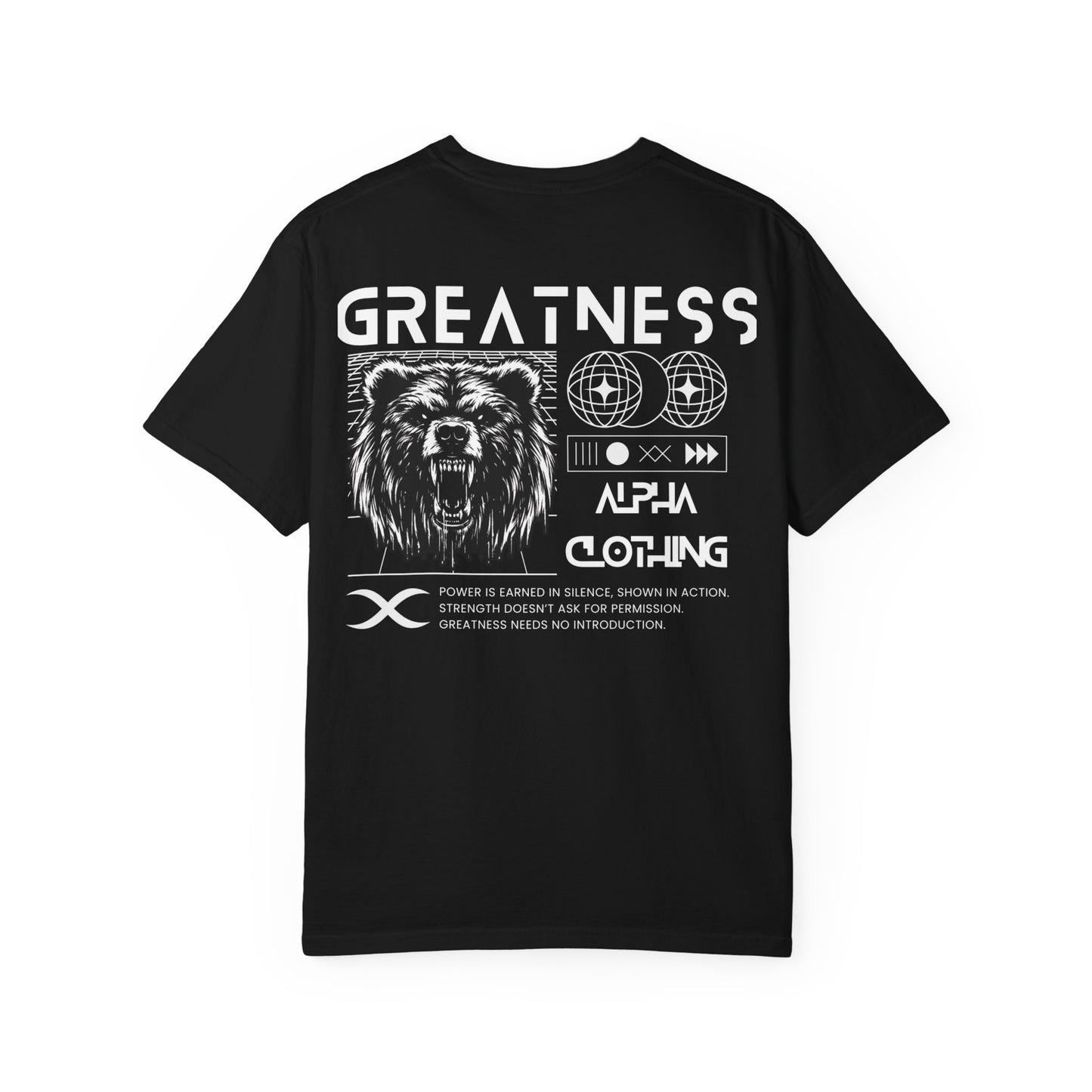 Greatness (White) Unisex Garment-Dyed T-Shirt – Soft, Durable & Comfortable Everyday Wear