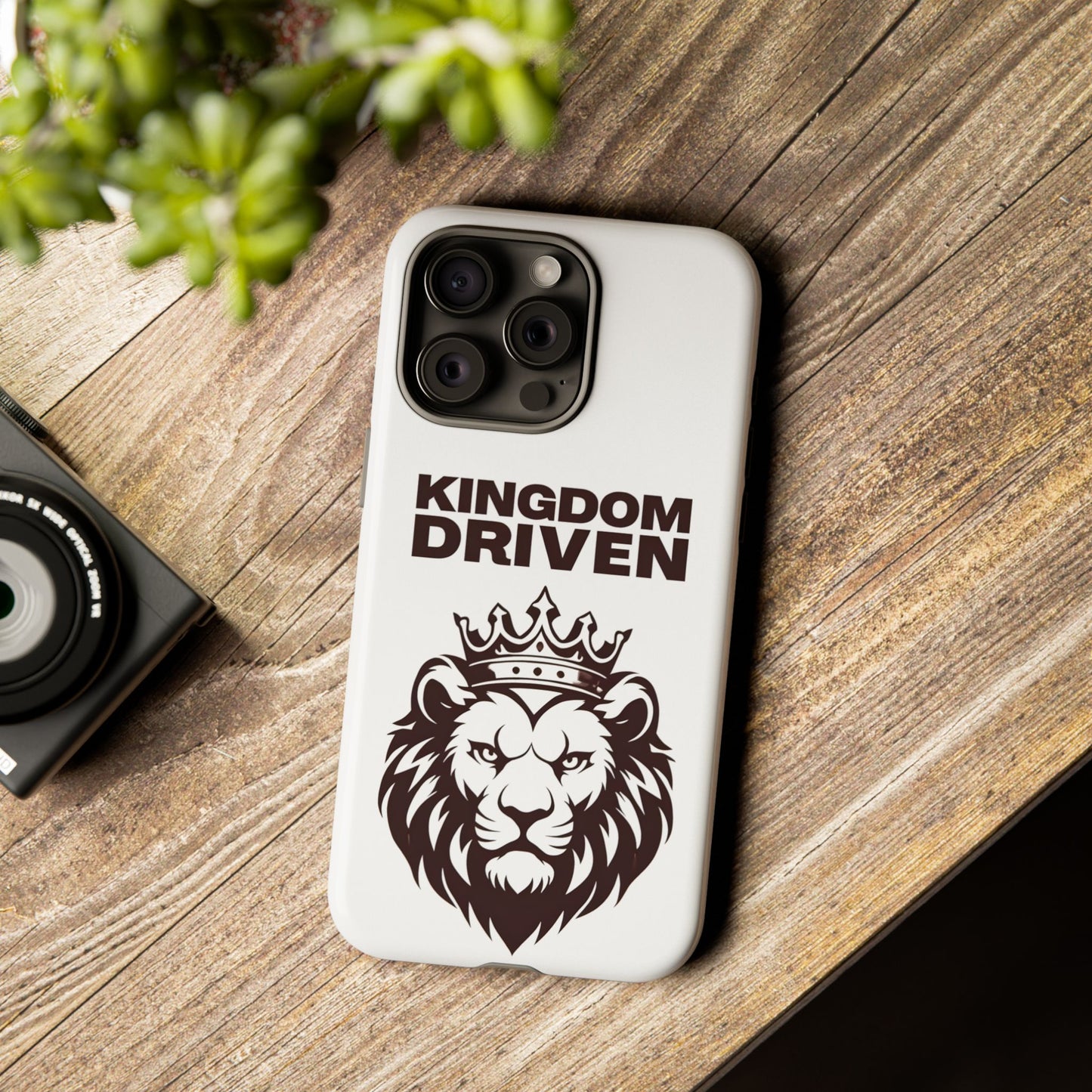 Kingdom Driven Phone Case - Lion Crown Design for iPhone 12 to iPhone 16