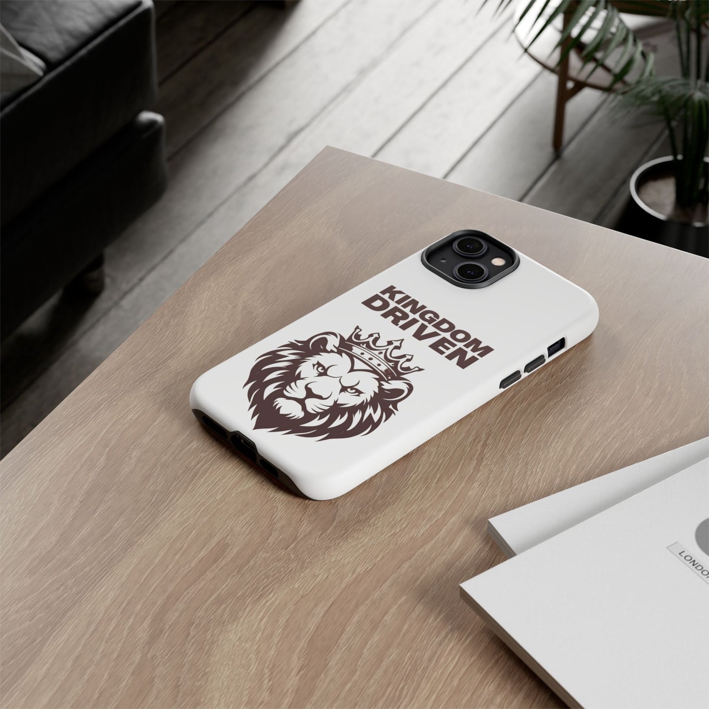 Kingdom Driven Phone Case - Lion Crown Design for iPhone 12 to iPhone 16