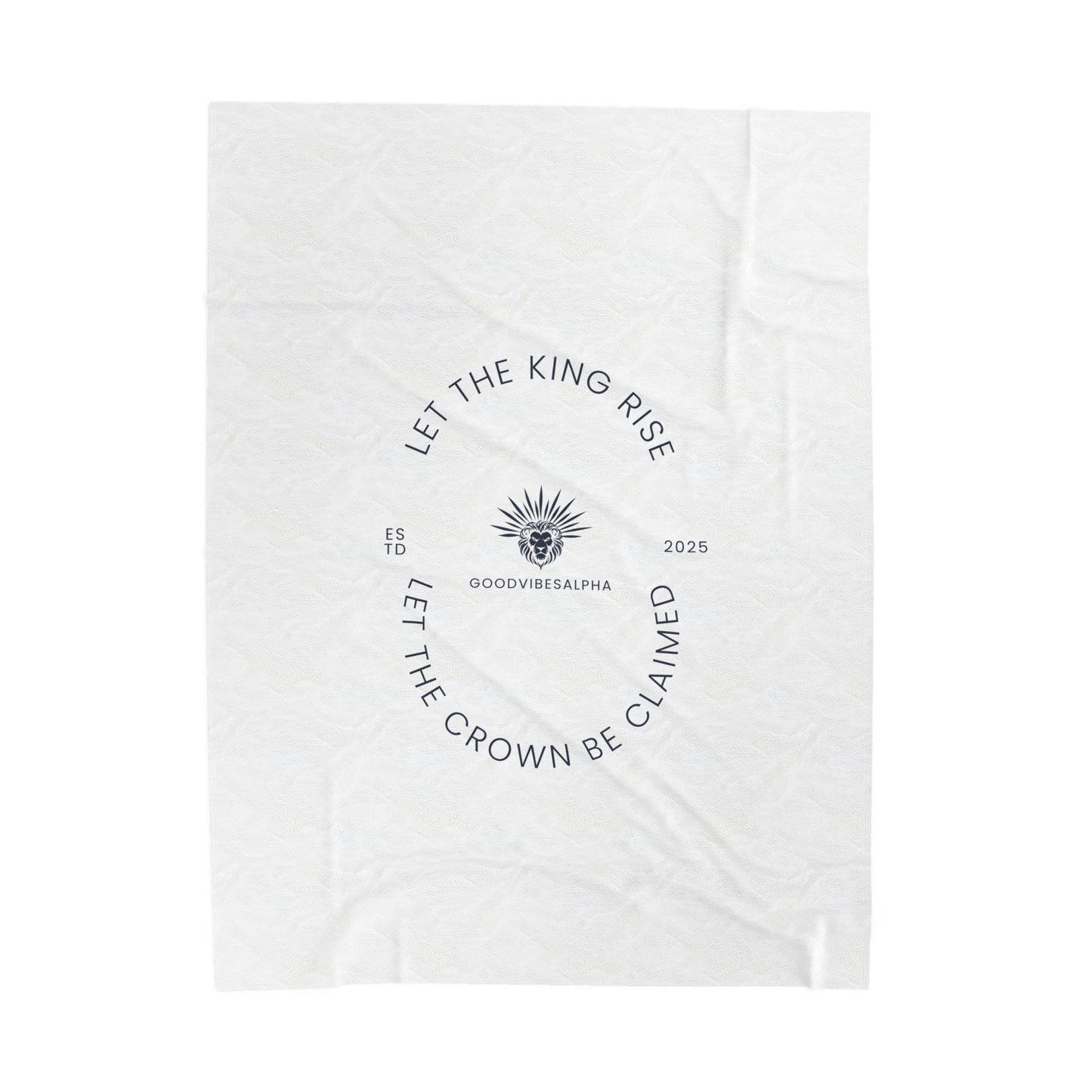 Let The King Rise Plush Blanket (GOB) | Cozy Home Decor, Relaxation Blanket