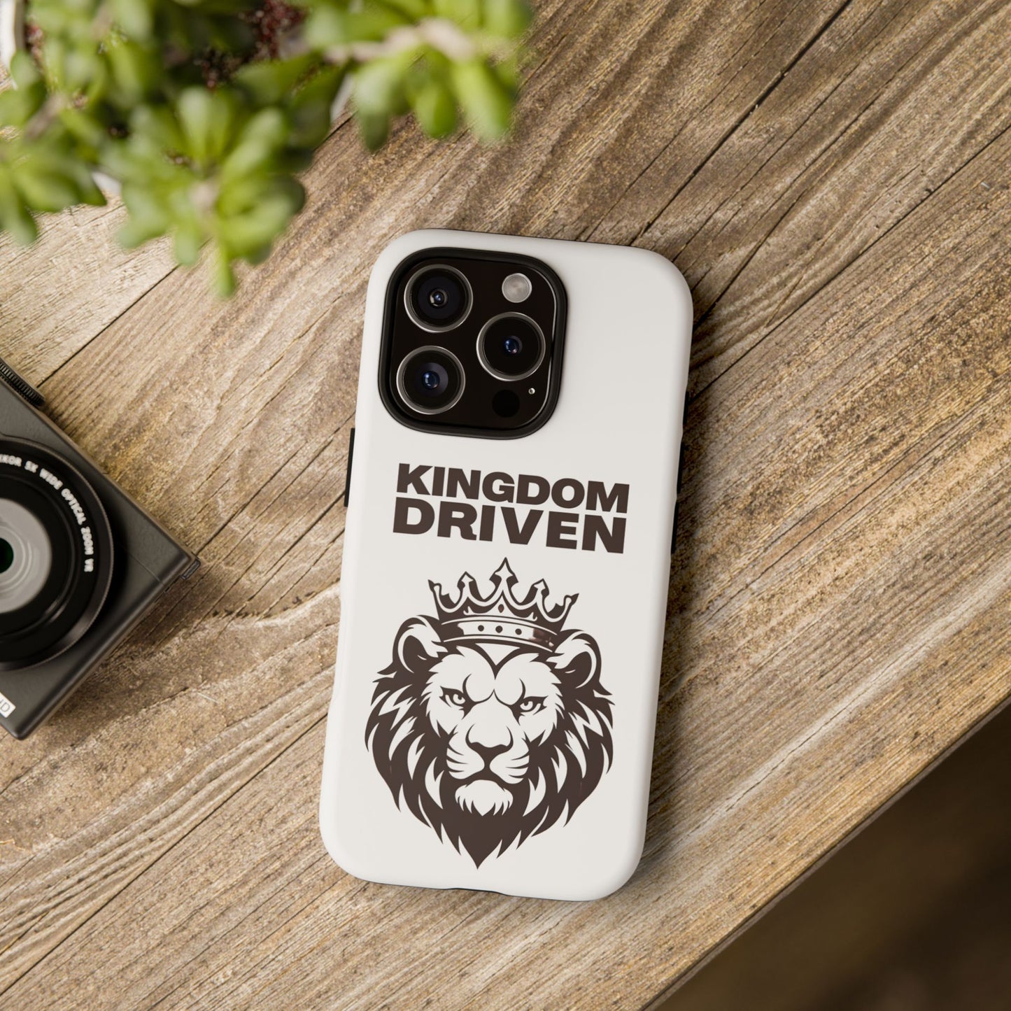 Kingdom Driven Phone Case - Lion Crown Design for iPhone 12 to iPhone 16