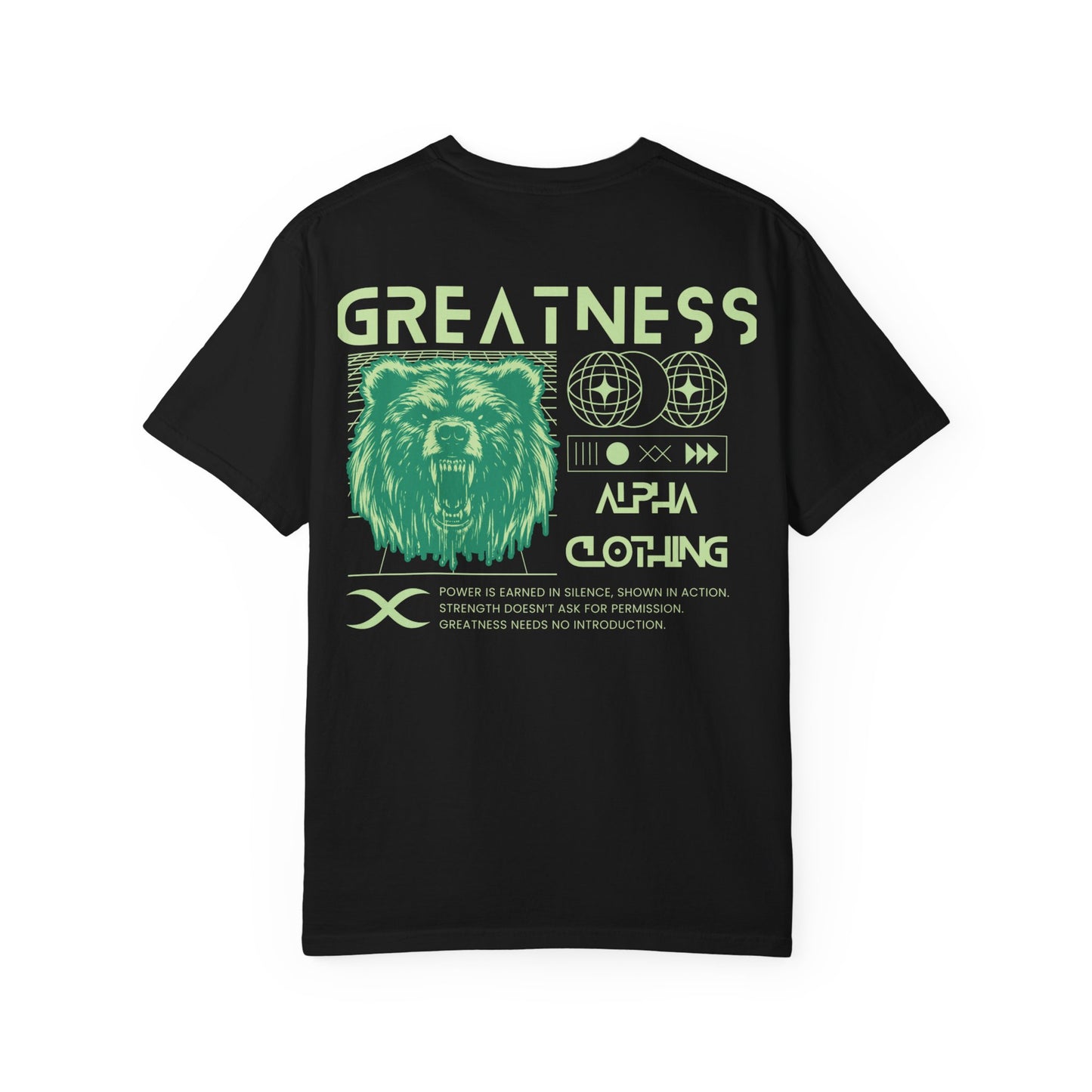 Greatness (Lime) Unisex Garment-Dyed T-Shirt – Soft, Durable & Comfortable Everyday Wear
