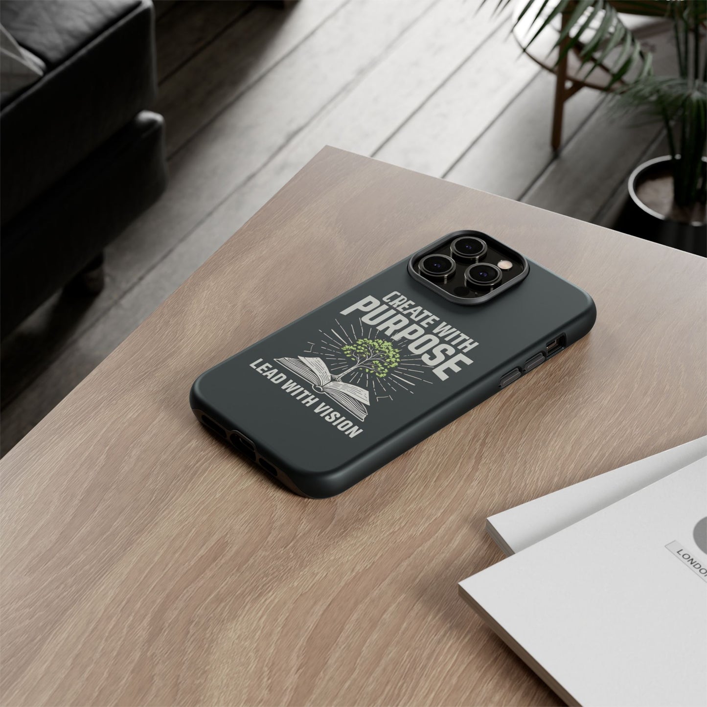 Create with Purpose Phone Case - Inspirational Design for iPhone 12 to iPhone 16