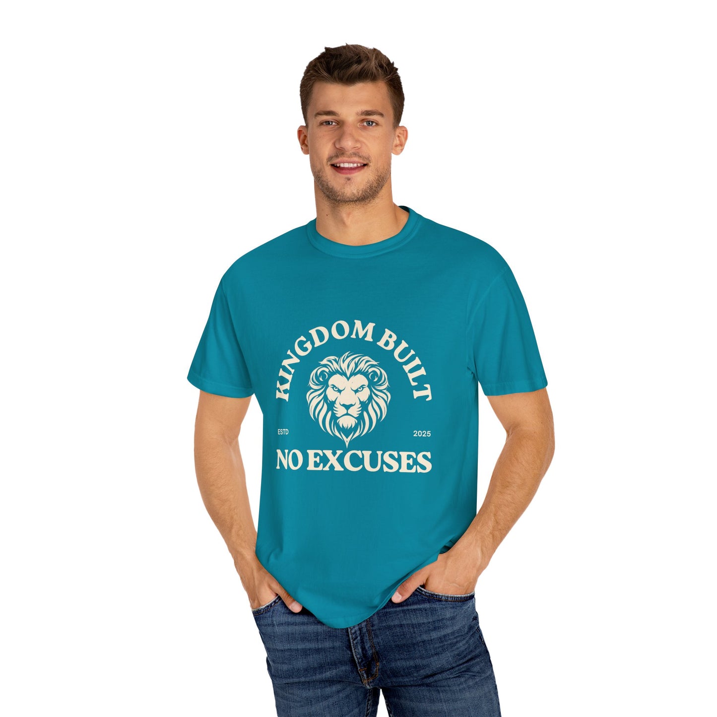 Kingdom Built Unisex Garment-Dyed T-Shirt – Soft, Durable & Comfortable Everyday Wear