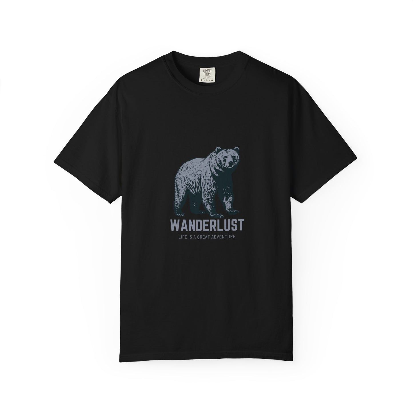 Wanderlust (Grey) Unisex Garment-Dyed T-Shirt – Soft, Durable & Comfortable Everyday Wear