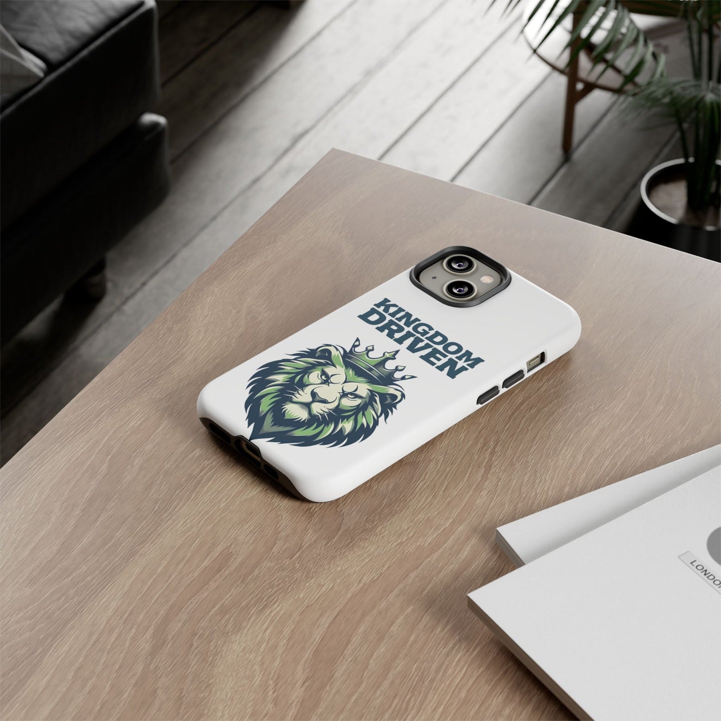 Kingdom Driven Phone Case - Lion Crown Design for iPhone 12 to iPhone 16