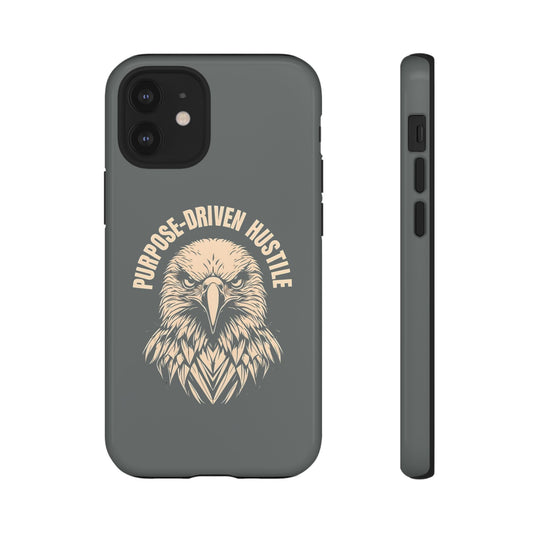 Purpose-Driven Hustle Phone Case - Eagle Design for iPhone 12 to iPhone 16