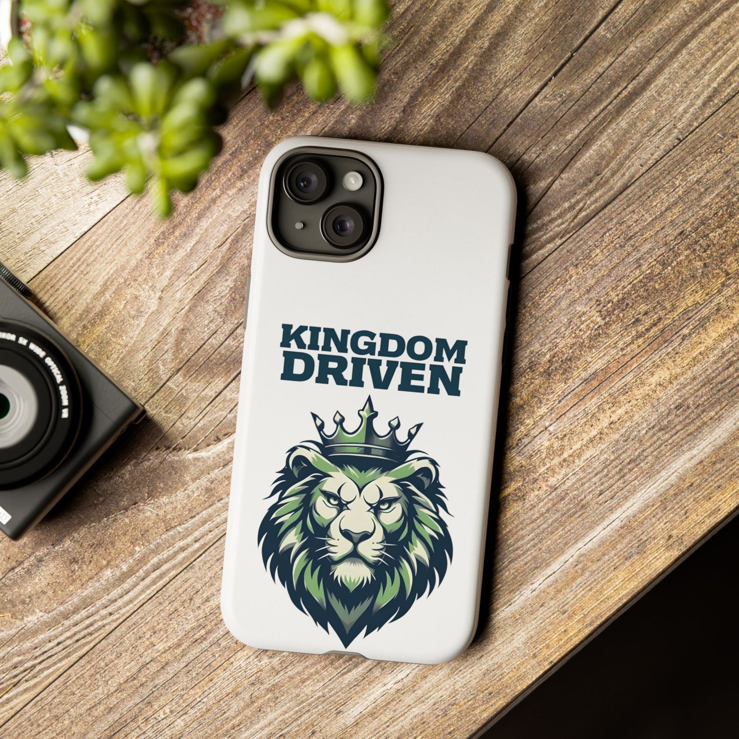Kingdom Driven Phone Case - Lion Crown Design for iPhone 12 to iPhone 16