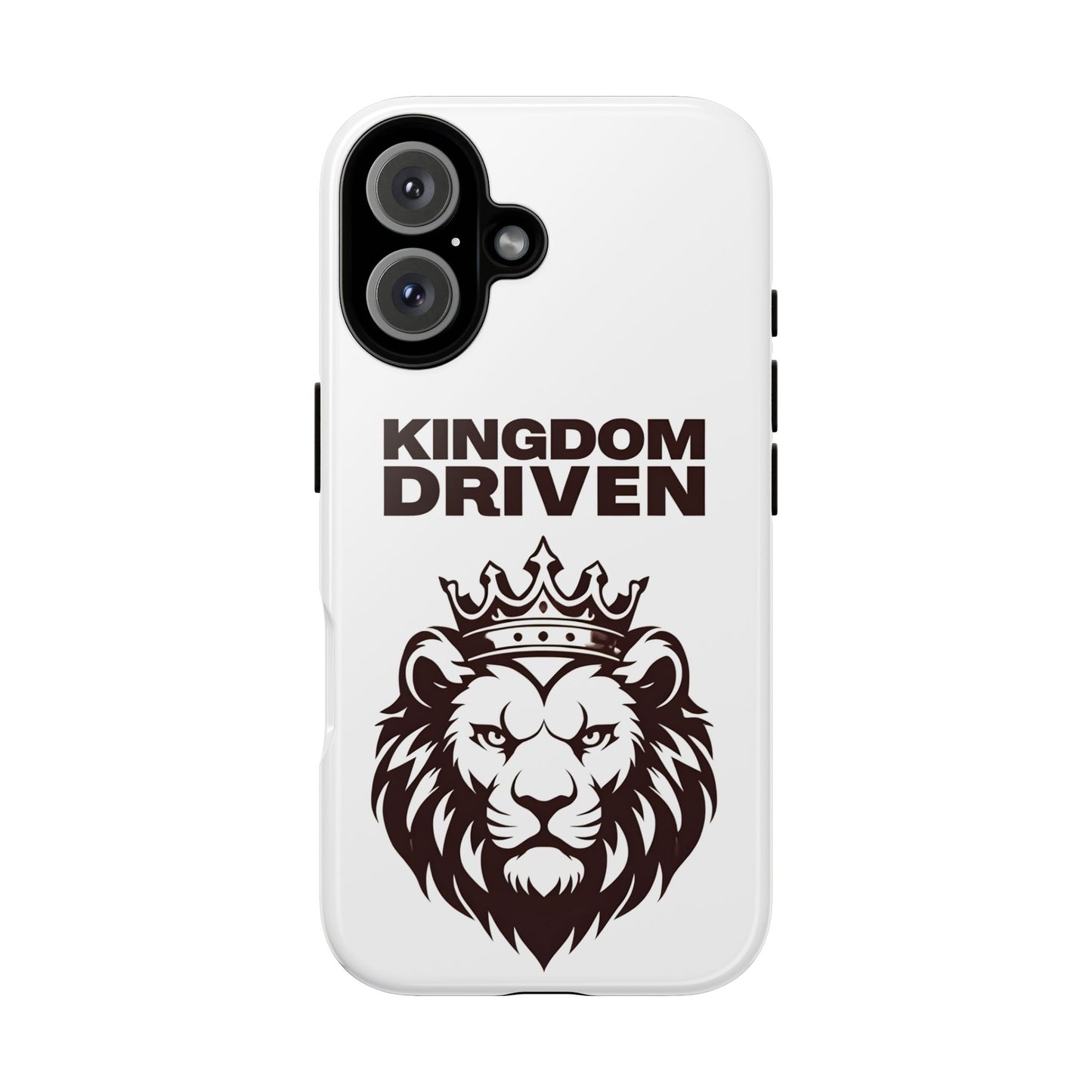 Kingdom Driven Phone Case - Lion Crown Design for iPhone 12 to iPhone 16