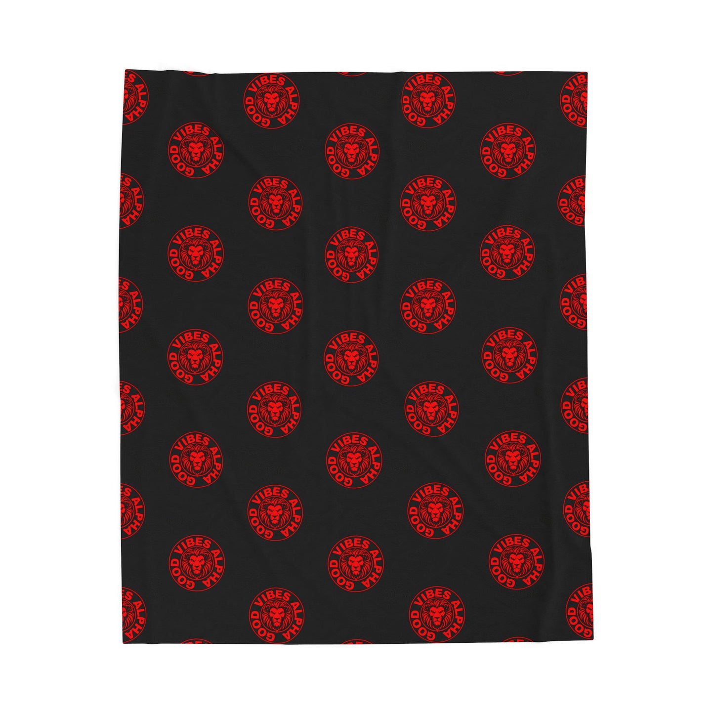 GVA2 (Red) Velveteen Plush Blanket | Cozy Throw, Inspirational Home Décor, Motivational Gift, Relaxation Blanket