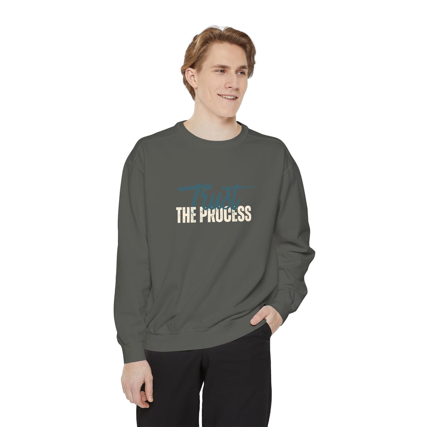 Trust The Process Unisex Heavyweight Sweatshirt , Soft, Warm & Durable for Everyday Comfort