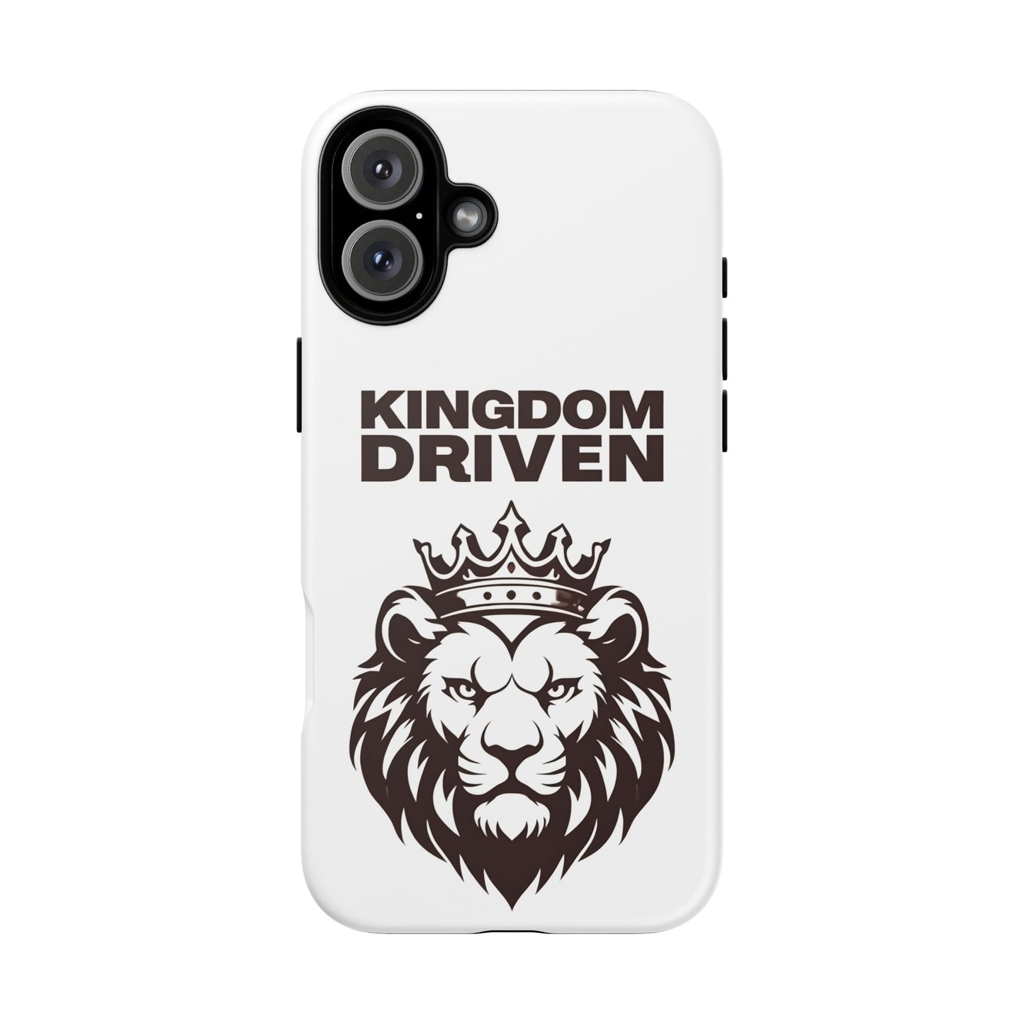 Kingdom Driven Phone Case - Lion Crown Design for iPhone 12 to iPhone 16