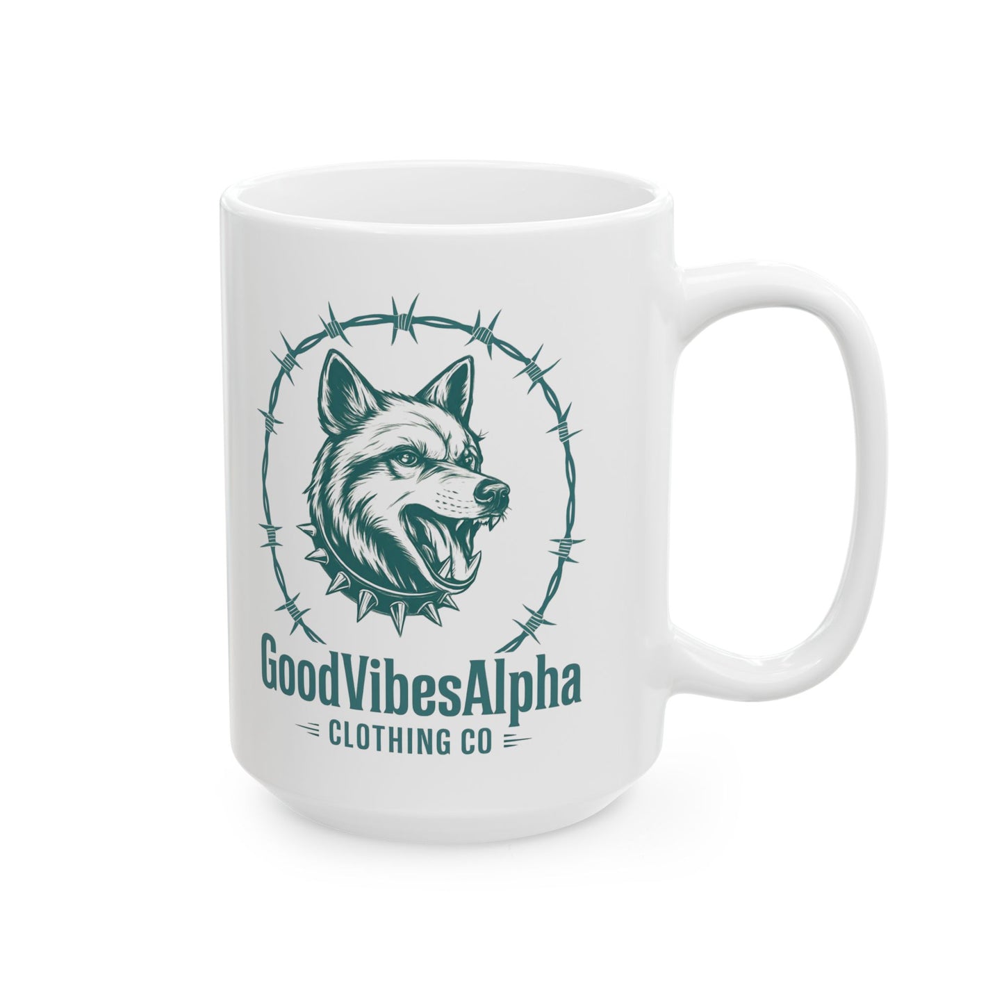 Ceramic Coffee Mug, GVA Wolf (TOW) | Gift for Coffee Lovers,  Office Decor,