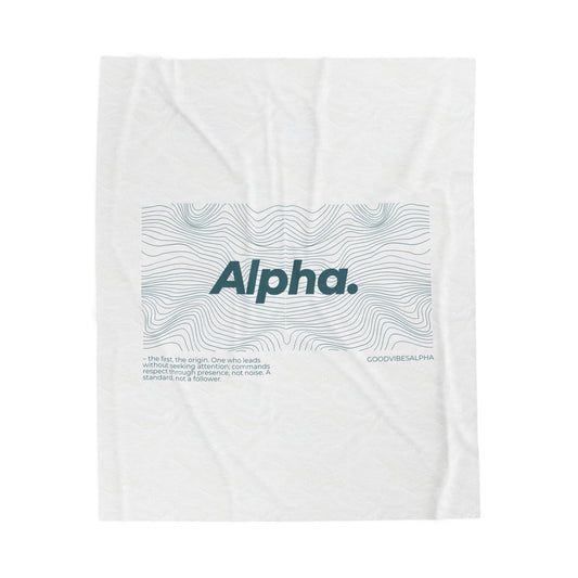 Alpha Waves Plush Blanket (TOW) | Cozy Home Decor, Relaxation Blanket