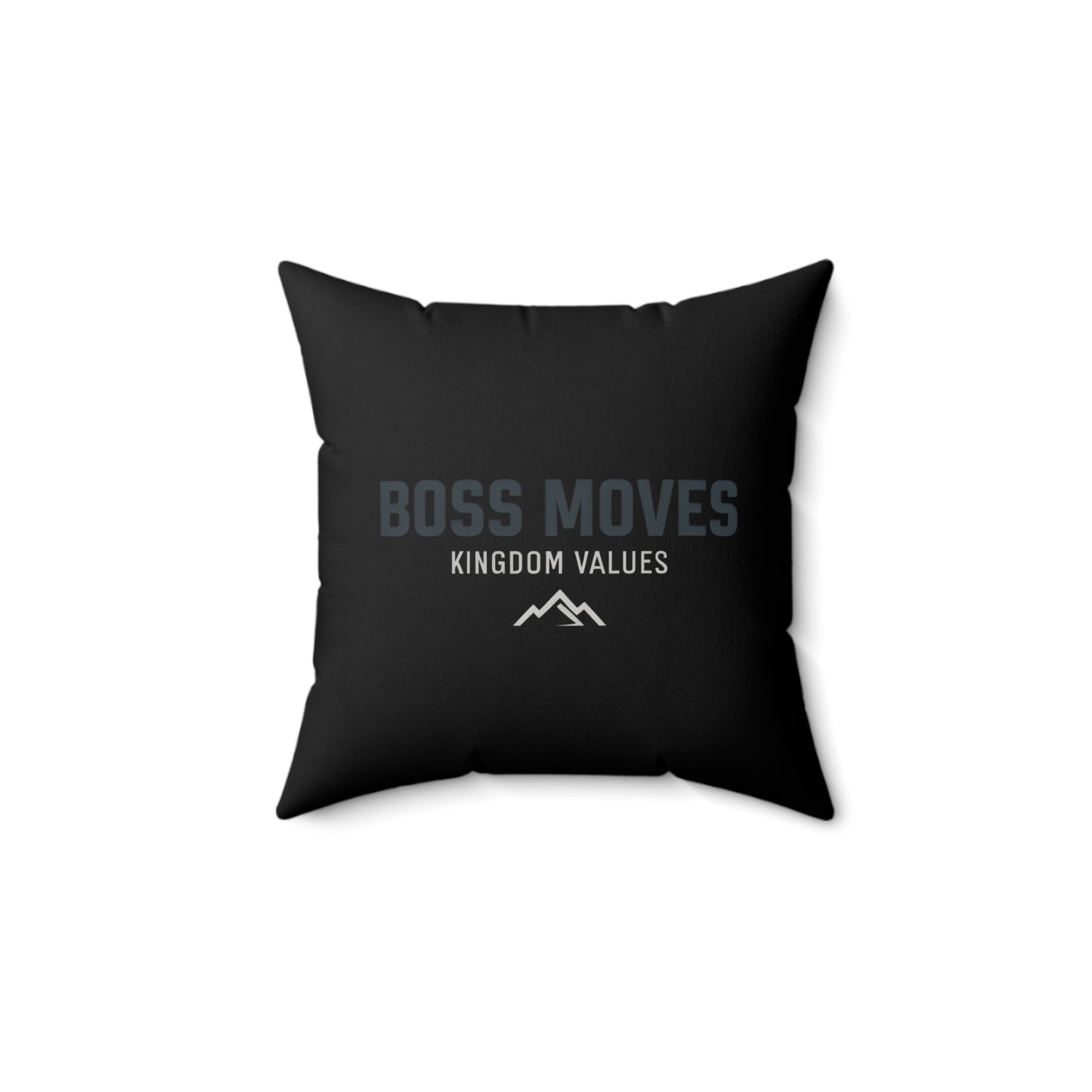 Boss Moves Soft & Durable Square Pillow – Plush Polyester Cushion for Home & Office Decor