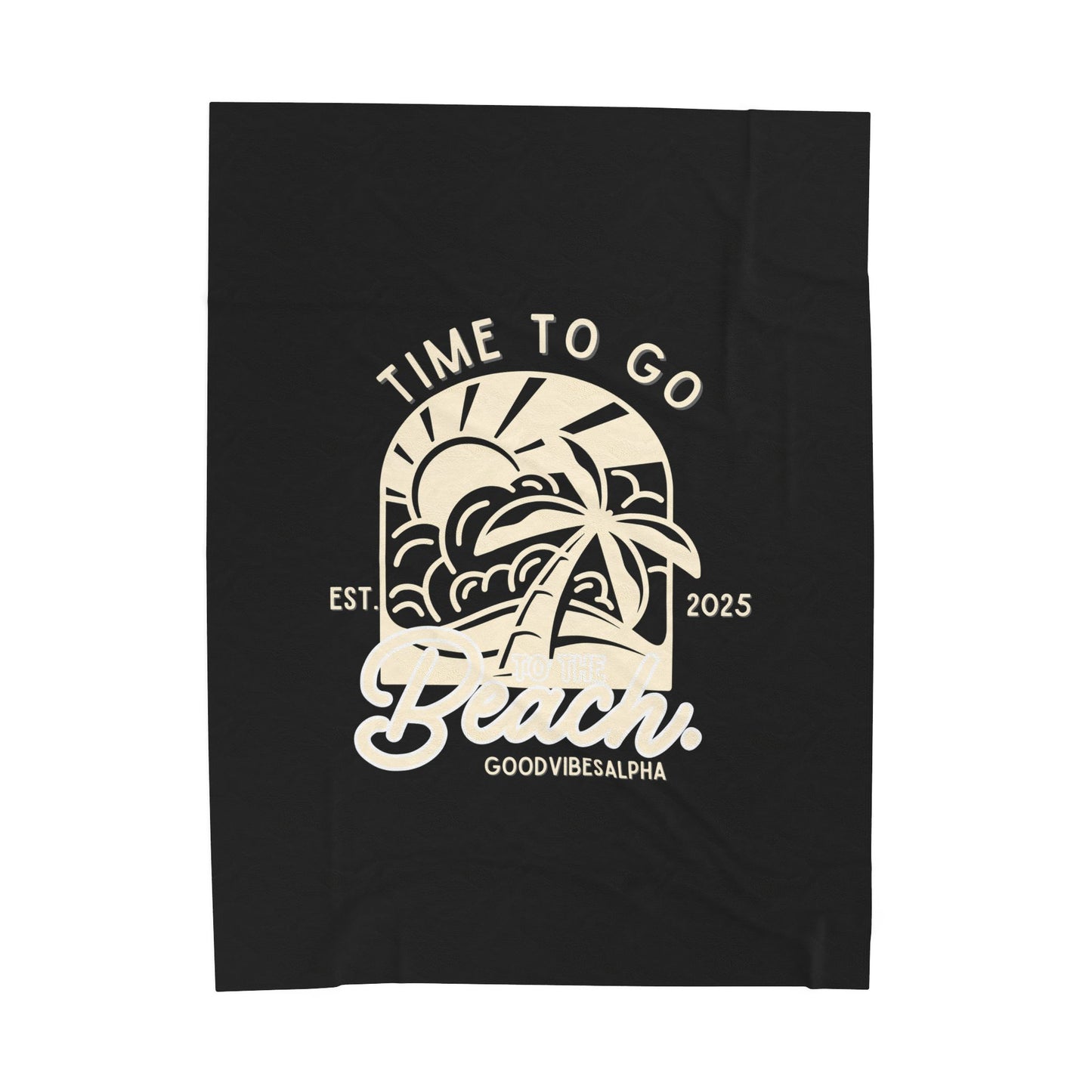 Beach Time Plush Blanket (IOB) | Cozy Home Decor, Relaxation Blanket