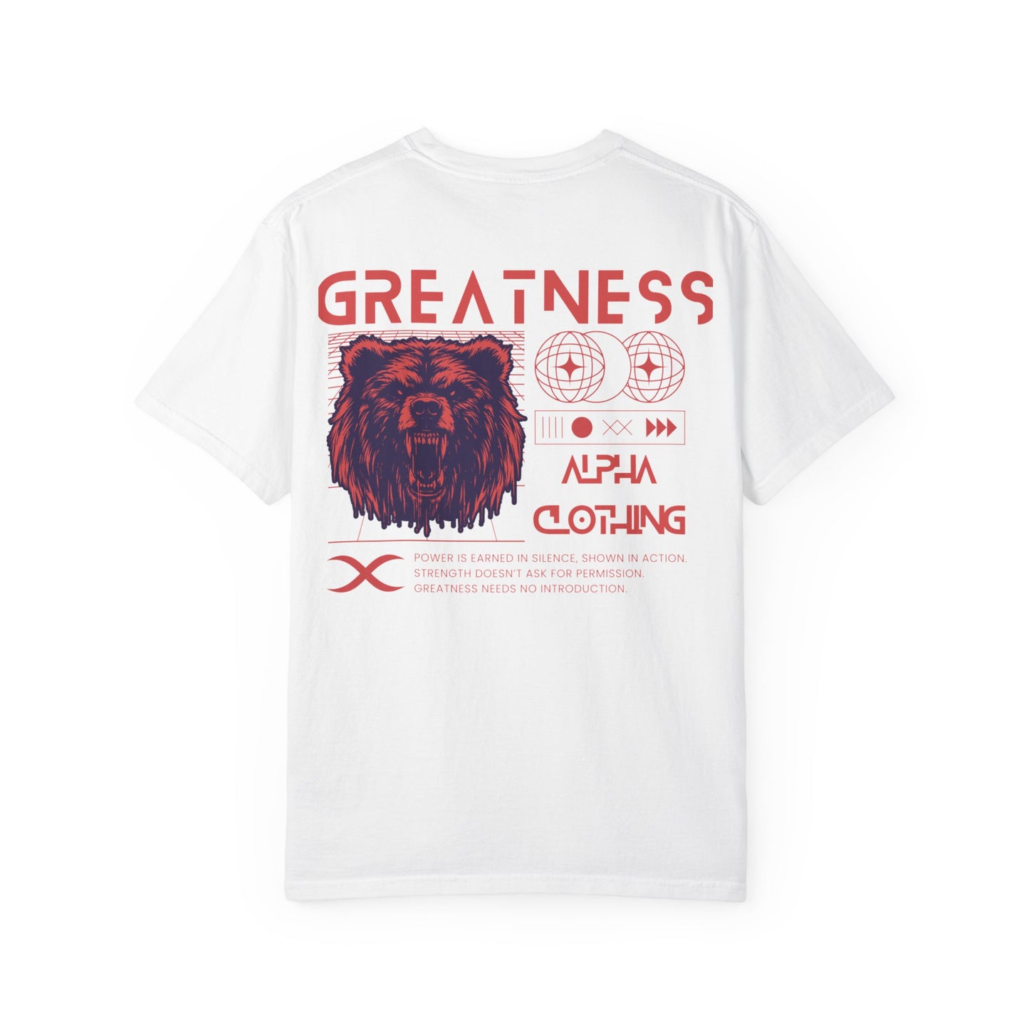 Greatness (Red) Unisex Garment-Dyed T-Shirt – Soft, Durable & Comfortable Everyday Wear