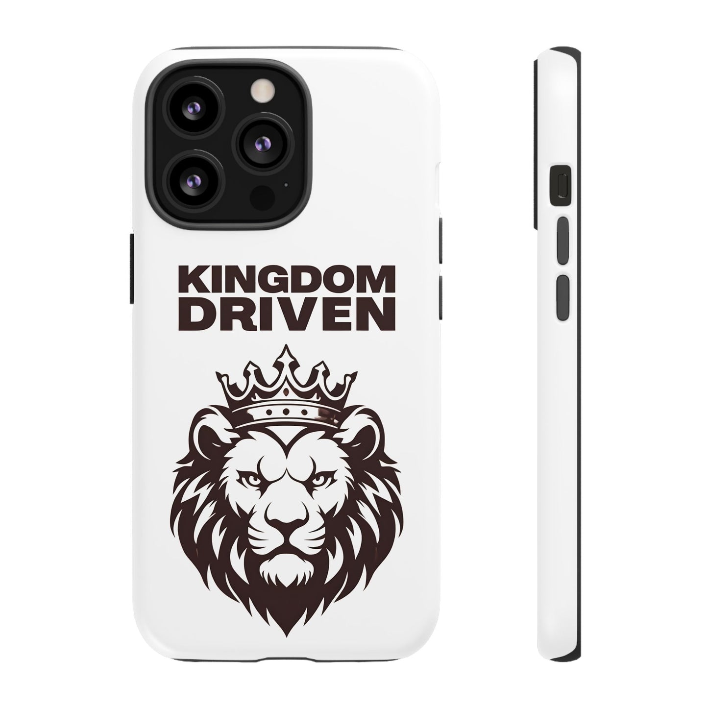 Kingdom Driven Phone Case - Lion Crown Design for iPhone 12 to iPhone 16