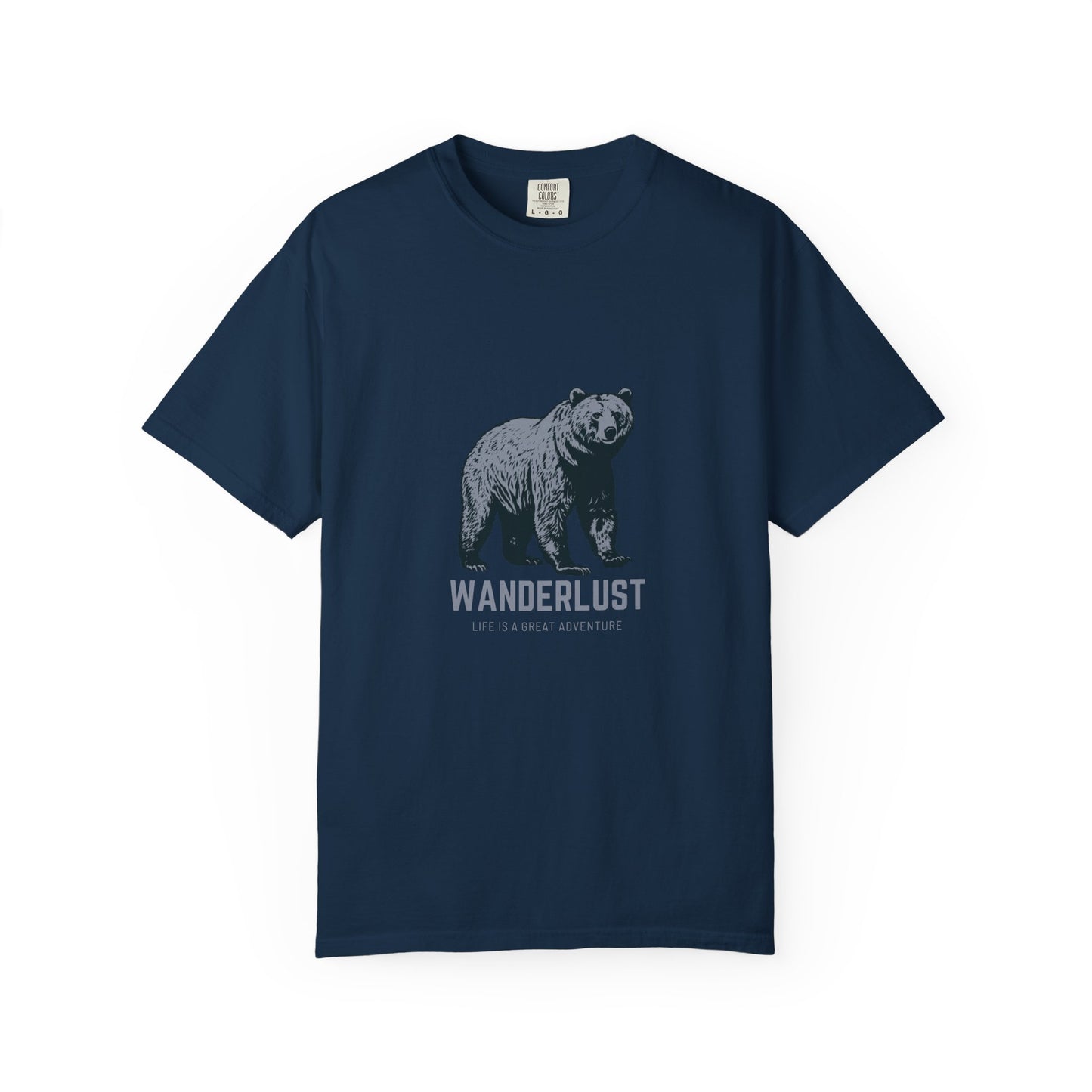Wanderlust (Grey) Unisex Garment-Dyed T-Shirt – Soft, Durable & Comfortable Everyday Wear