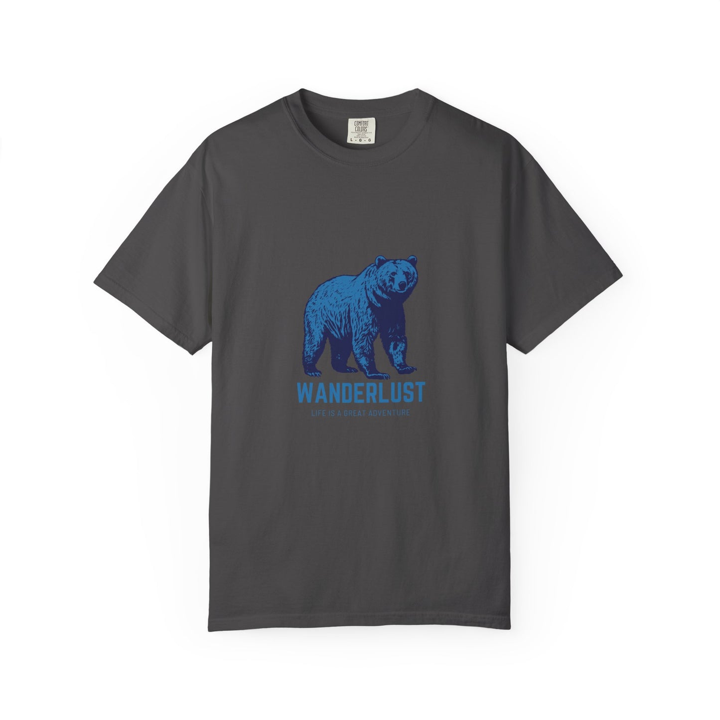 Wanderlust (Blue) Unisex Garment-Dyed T-Shirt – Soft, Durable & Comfortable Everyday Wear