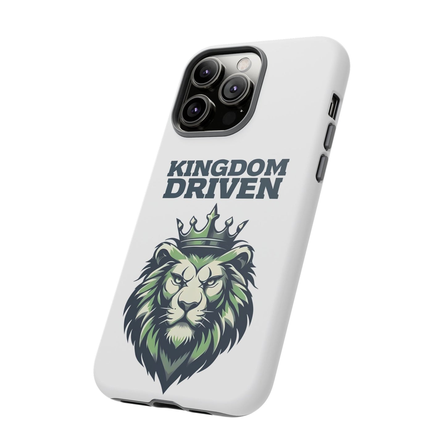 Kingdom Driven Phone Case - Lion Crown Design for iPhone 12 to iPhone 16