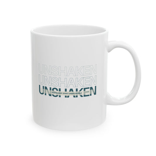 Unshaken Ceramic Mug – Glossy Finish, 11oz & 15oz, Dishwasher & Microwave Safe