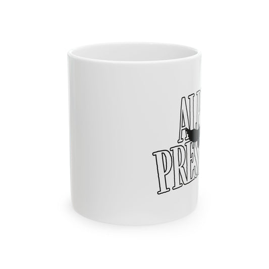 Ceramic Coffee Mug, Alpha Presence (TOW) | Gift for Coffee Lovers,  Office Decor,