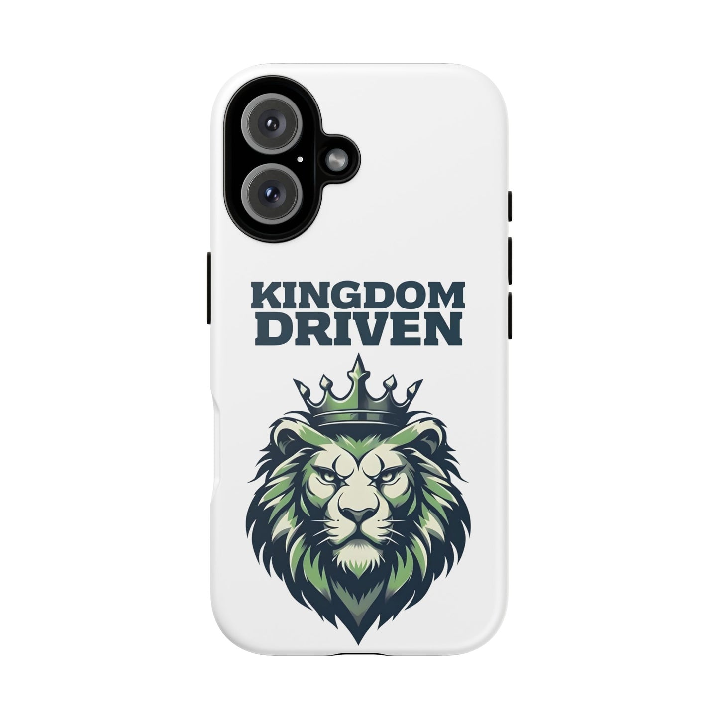 Kingdom Driven Phone Case - Lion Crown Design for iPhone 12 to iPhone 16