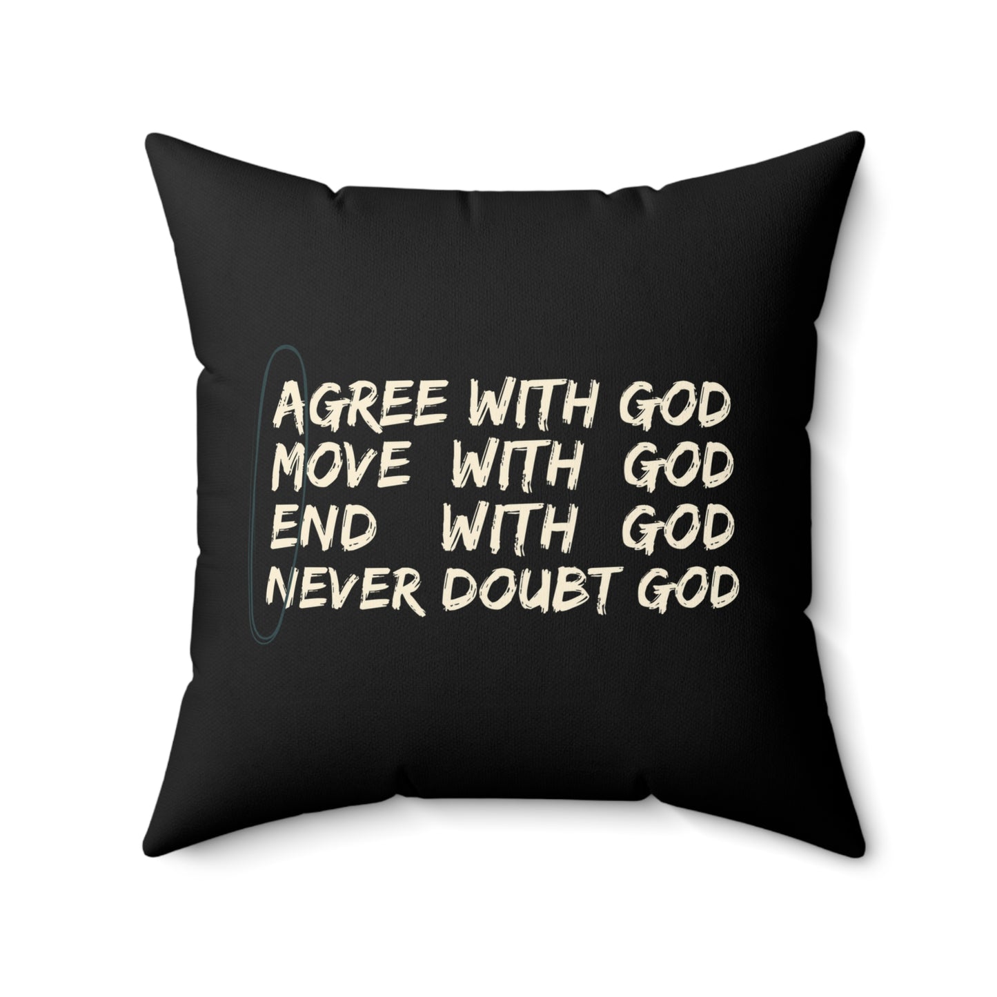 A.M.E.N. Soft & Durable Square Pillow – Plush Polyester Cushion for Home & Office Decor