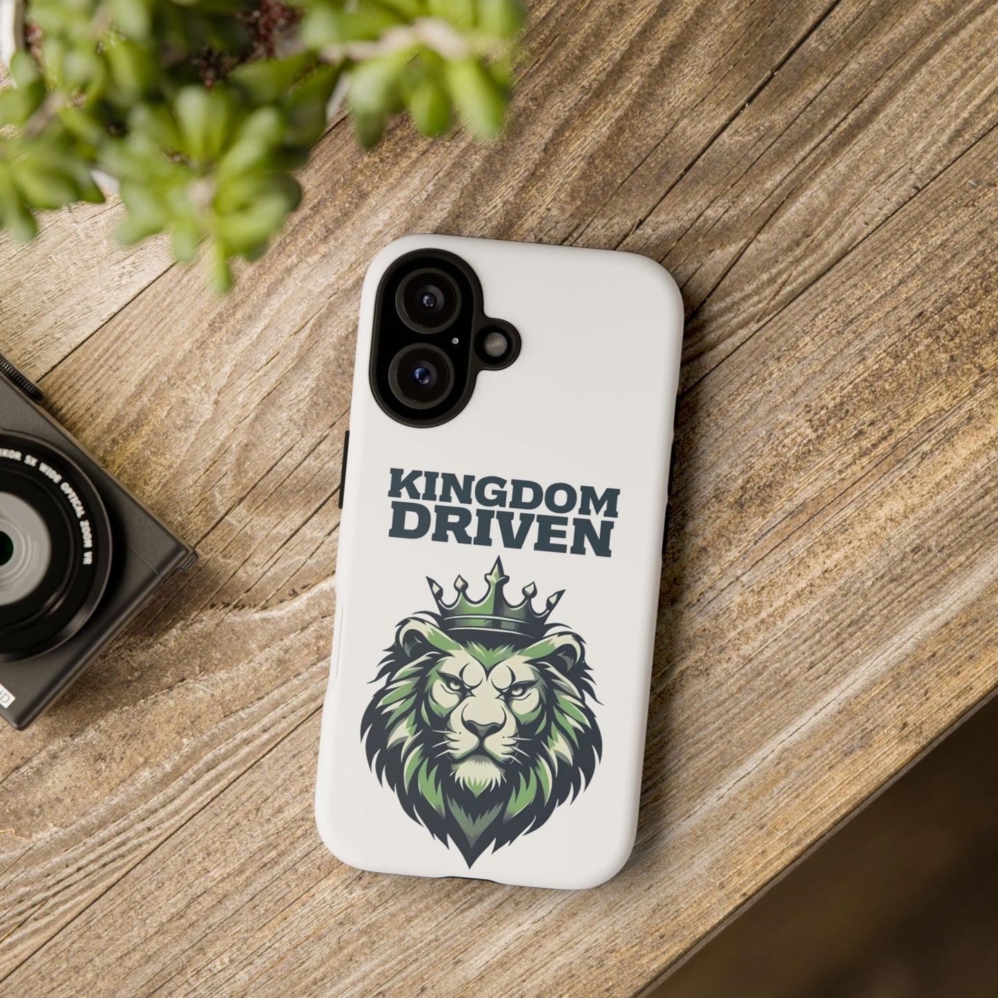 Kingdom Driven Phone Case - Lion Crown Design for iPhone 12 to iPhone 16