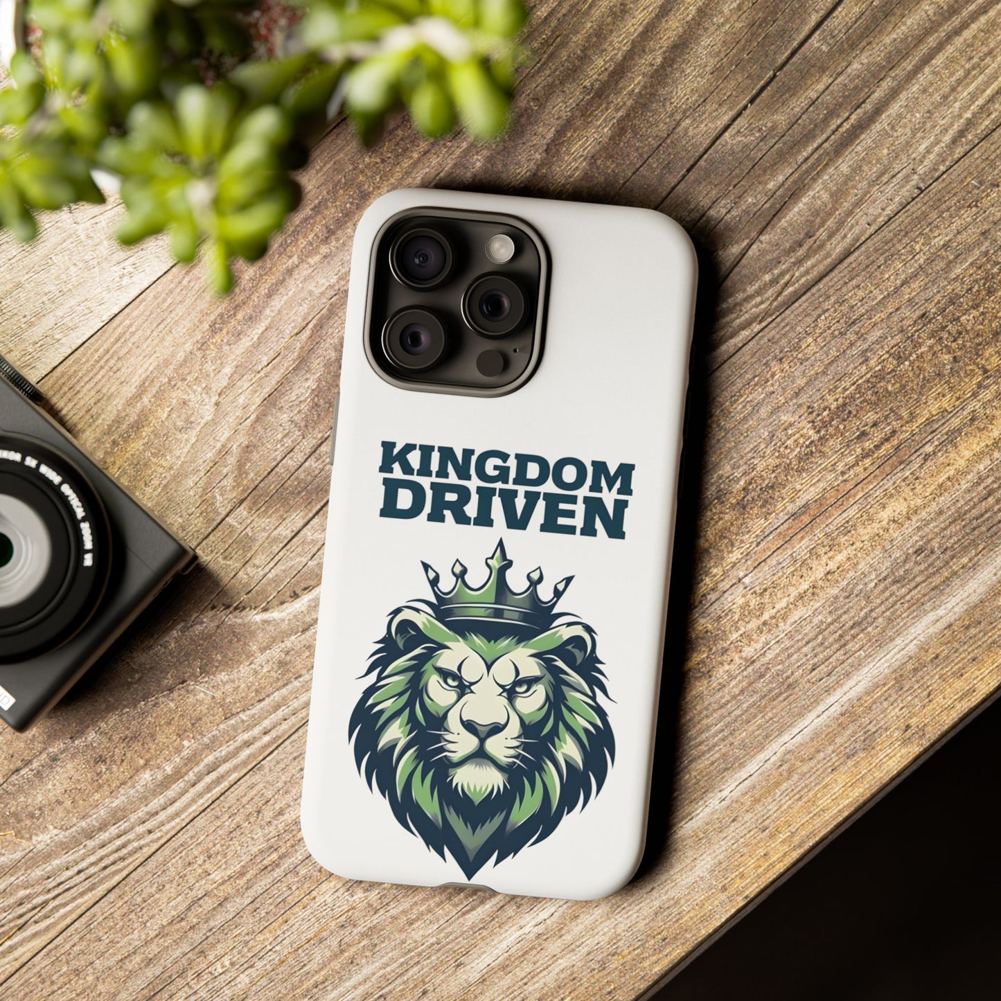 Kingdom Driven Phone Case - Lion Crown Design for iPhone 12 to iPhone 16